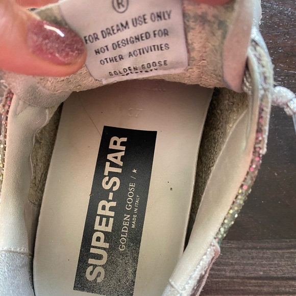 Golden Goose Glittery Silver Sneakers - Picture 5 of 9